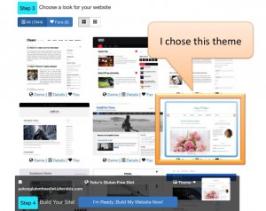 Pick a website theme free