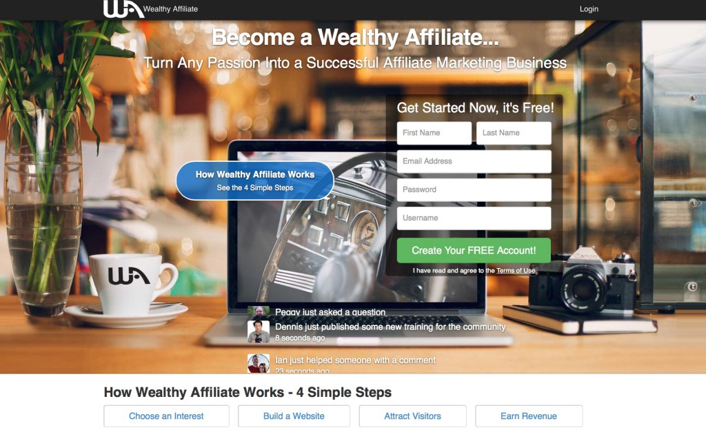 Wealthy Affiliate Sign Up