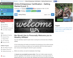 what is wealthy affiliate university