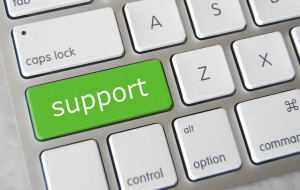 support with a website
