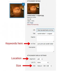 add images to your website F-shaped reading pattern